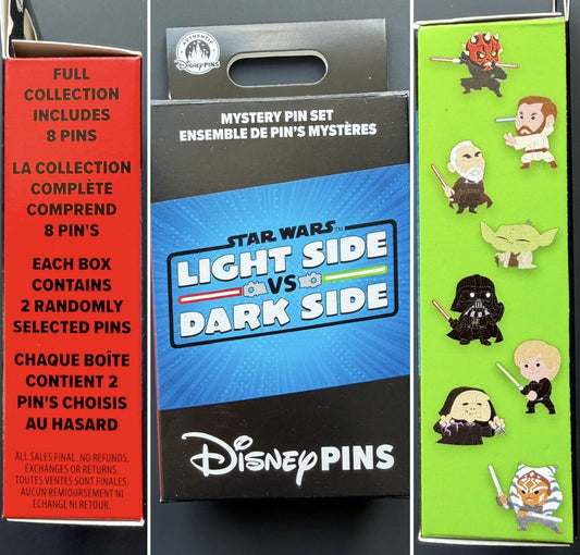 Star Wars Light Side Vs Dark Side Mystery Pin Set at Disney Parks