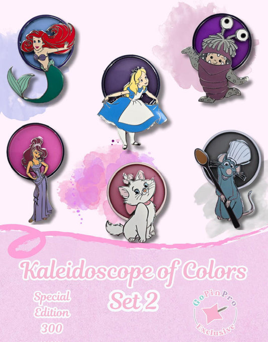 Disney Kaleidoscope of Colors Set 2 Pins by GoPinPro