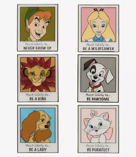Disney Yearbook Portrait Blind Box Pin Set - Hot Topic