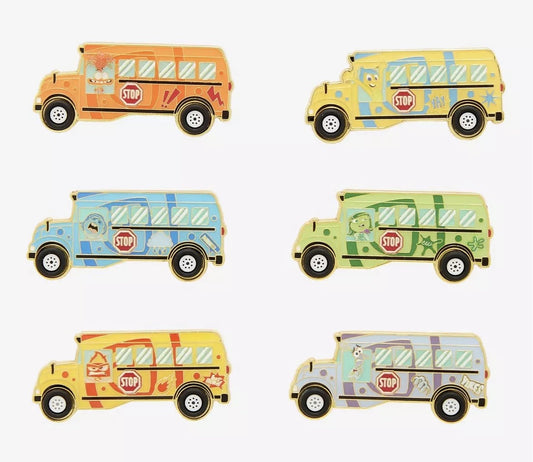 Disney Pixar Inside Out Bus Blind Box Pin Set - Hot Topic