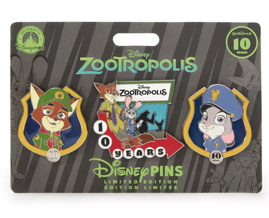 Zootopia 10th Anniversary Pin Set at Disney Store