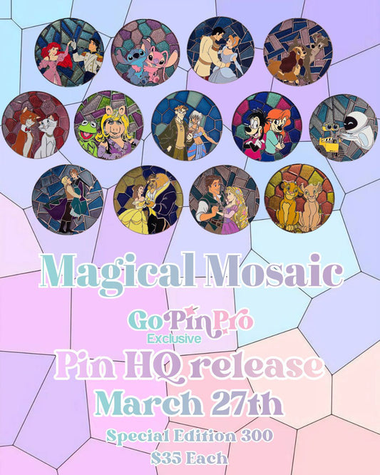 Magical Mosaic Disney Pins by GoPinPro
