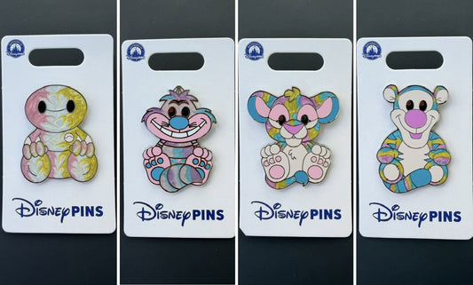 Disney Character Tie-Dye Pins at Disney Parks