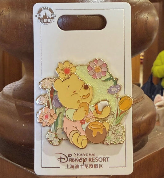 Winnie the Pooh Spring Picnic Shanghai Disney Pin