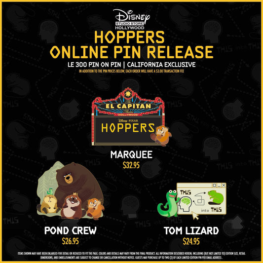 Hoppers Pin Release Online at Disney Studio Store Hollywood