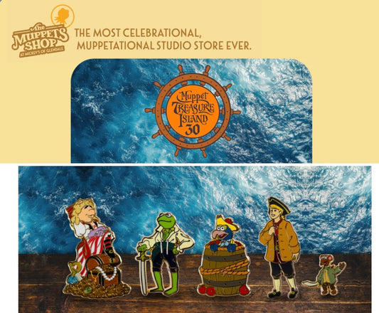 Muppet Treasure Island 30th Anniversary Pin Releases at Mickey’s of Glendale