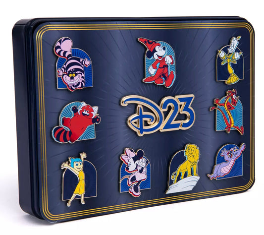 D23-Exclusive Gold Member Disney Classics and Fan Favorites Boxed Pin Set