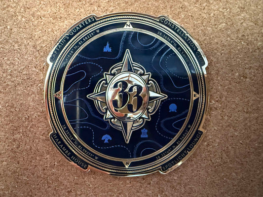 Walt Disney World Club 33 Compass Pin Release