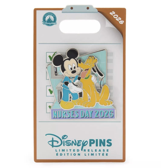 Mickey & Pluto Nurse’s Day 2026 Pin at Disney Store