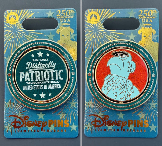 Sam Eagle USA 250th Anniversary Disney Pin