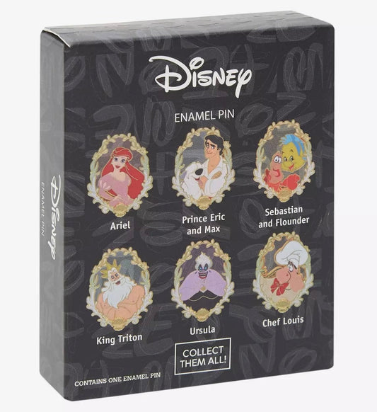 The Little Mermaid Portrait Blind Box Pin Set at Hot Topic