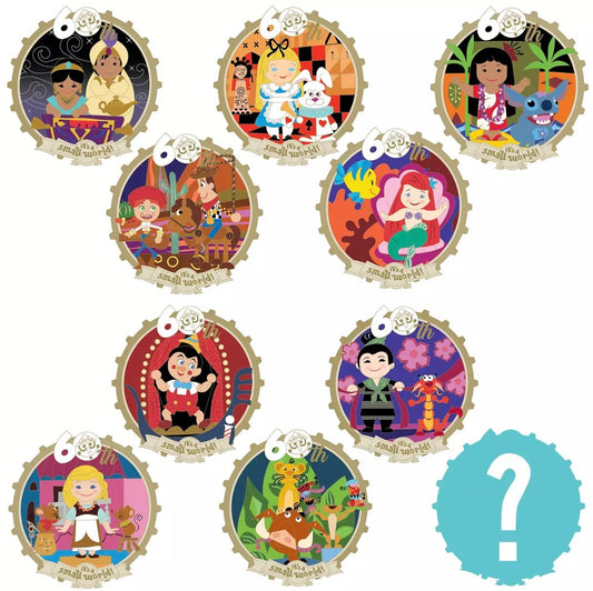 ''it's a small world'' 60th Anniversary D23 Mystery Pin Set