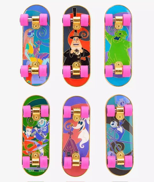 The Nightmare Before Christmas Skateboard Blind Box Pin Set - BoxLunch