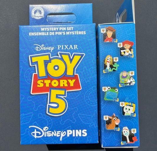 Toy Story 5 Mystery Pin Set at Disney Parks