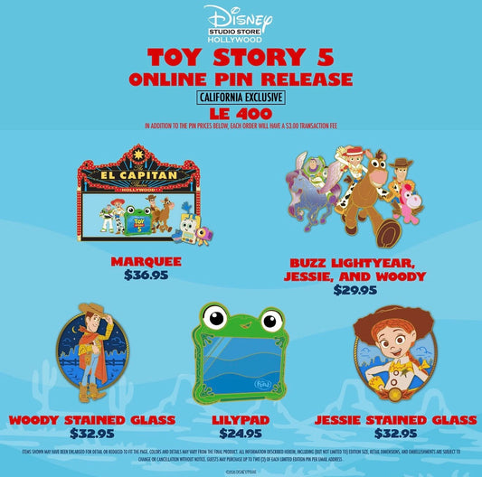 Toy Story 5 Pin Release Online at Disney Studio Store Hollywood