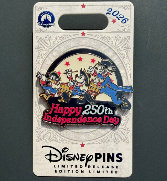 Happy 250th Independence Day Disney Pin