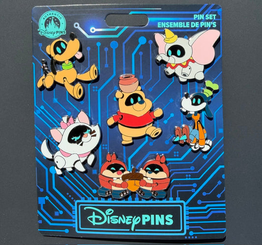 Disney Character Robots Booster Pin Set at Disney Parks
