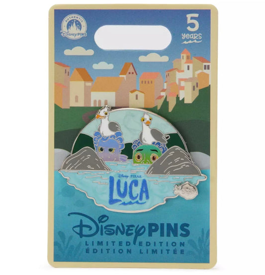 Luca 5th Anniversary Pin at Disney Store