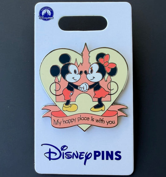 Mickey & Minnie “My Happy Place is With You” Disney Pin