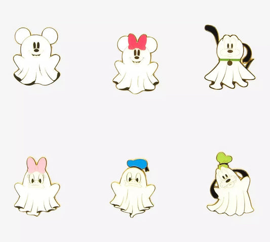Mickey and Friends Ghosts Glow-in-the-Dark Blind Box Pin Set at BoxLunch
