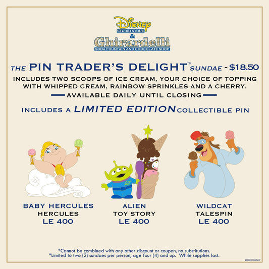 Baby Hercules, Alien & Wildcat Pin Trader’s Delight – June 29, 2026