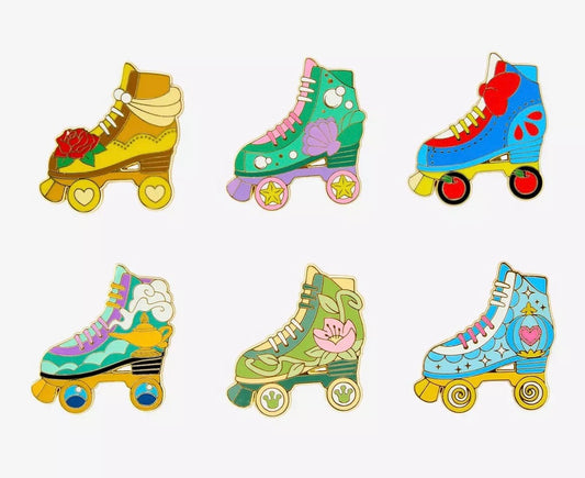 Disney Princess Roller Skate Blind Box Pin Set - BoxLunch
