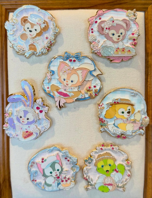 Duffy and Friends Cherry Bakery Mystery Pin Set - Shanghai Disney Resort