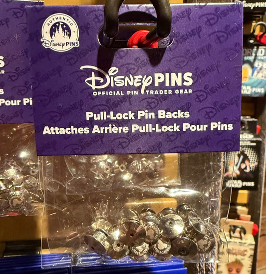 New Pull-Lock Pin Backs at Disney Parks