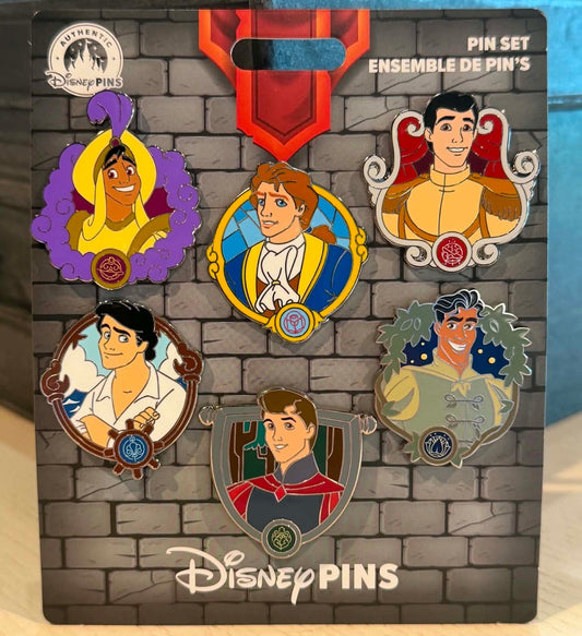 Disney Princes Booster Pin Set at Disney Parks
