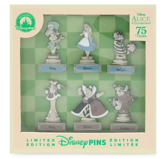 Alice in Wonderland 75th Anniversary Pin Set at Disney Store