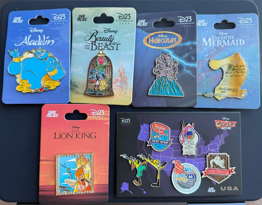Disney Pins from Shoe Palace at D23 2026