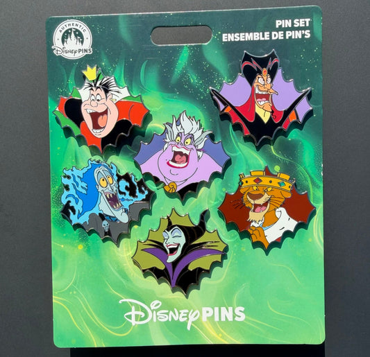 New Disney Villains Booster Pin Set at Disney Parks