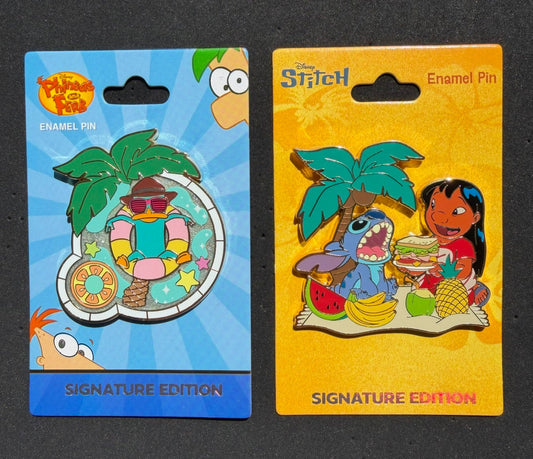 New Lilo & Stitch and Perry the Platypus Disney Pins at DPB Store