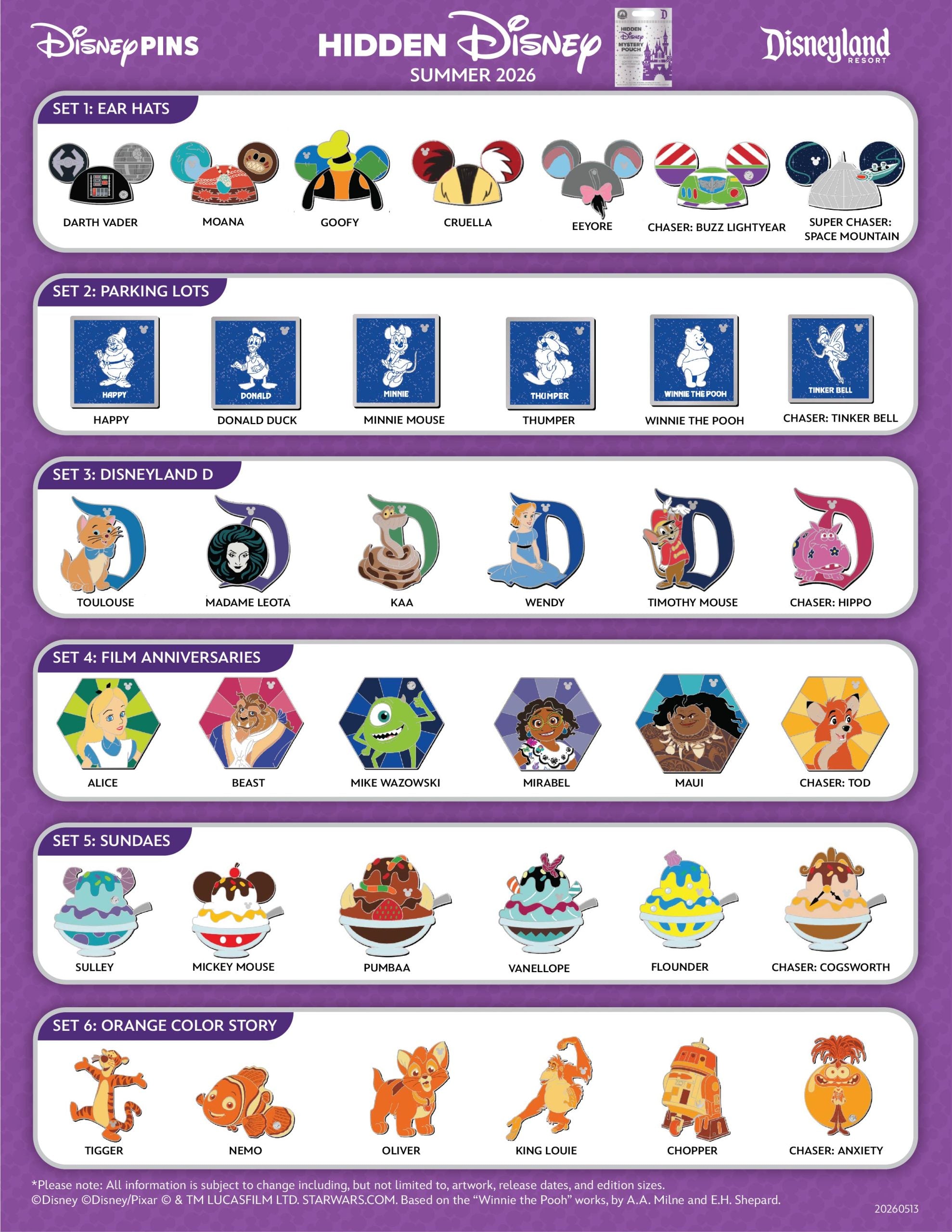 Hidden Disney 2026 Wave B Pin Series – Disney Pins Blog