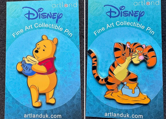 Winnie the Pooh & Tigger Fine Art Disney Pins by ArtLand