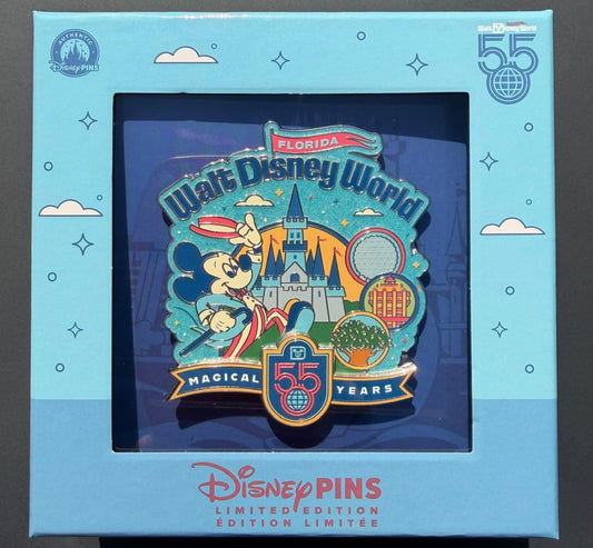 Walt Disney World 55th Anniversary Mini Jumbo Pin