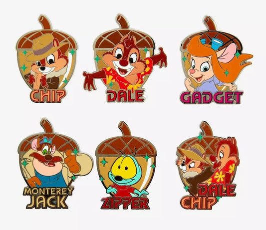 Chip n Dale: Rescue Rangers Acorn Blind Box Pin Set at BoxLunch
