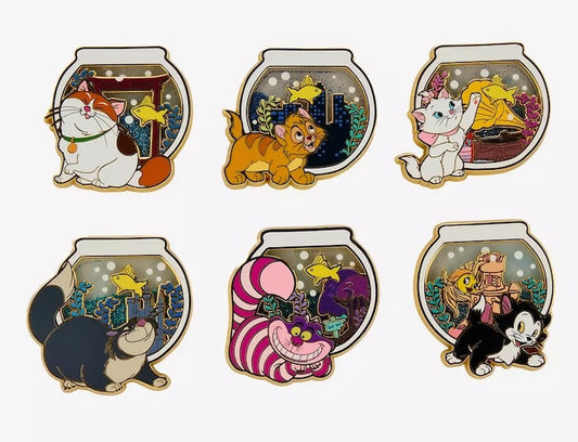 Disney Cat Fishbowl Blind Box Pin Set at Hot Topic