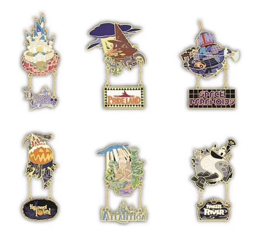 Disney Kingdom Hearts Worlds Blind Box Pin Set at GameStop