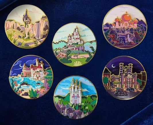 Disney Princess Castle Day & Night Spinning Blind Box Pin Set at BoxLunch