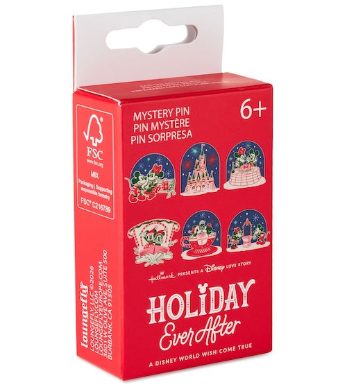 Hallmark + Disney Holiday Ever After Loungefly Mystery Pin Set