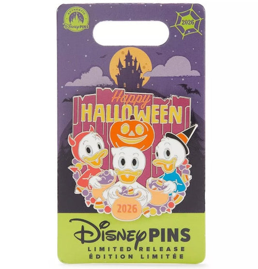 Huey, Dewey and Louie ''Happy Halloween 2026'' Pin at Disney Store