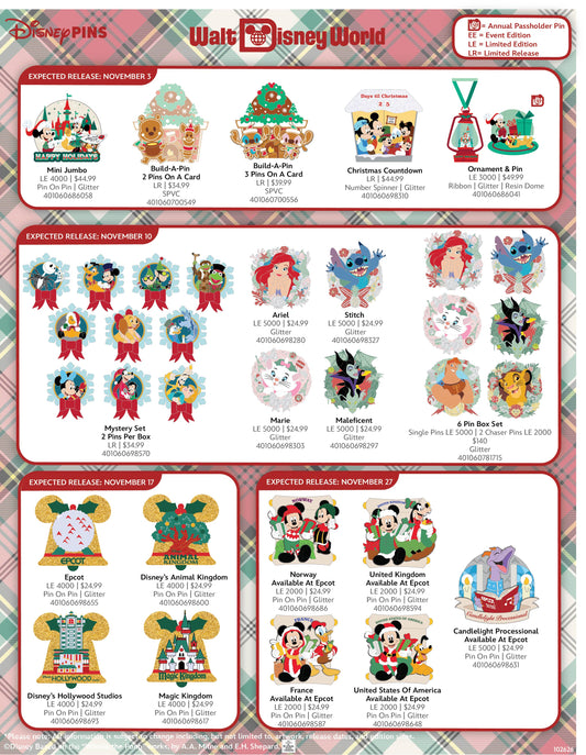 November 2026 Disney Parks Pin Preview