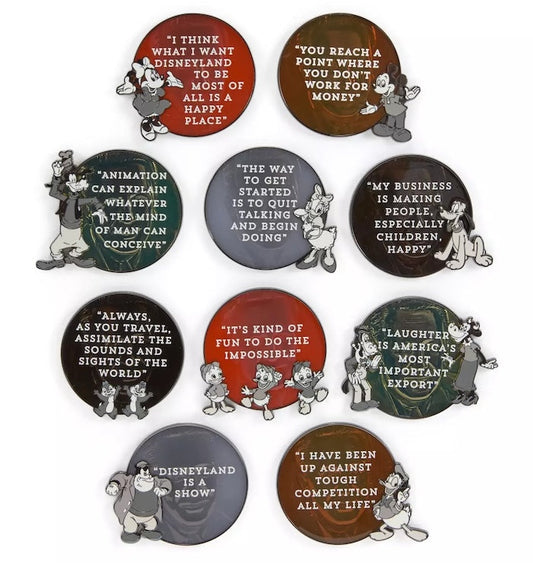 Walt Disney Quote Pin Releases at Disney Store