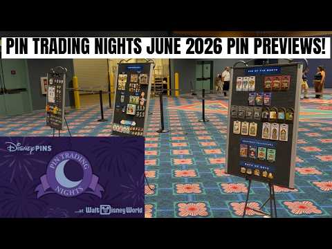 Disney Pin Previews from Pin Trading Nights June 2026!