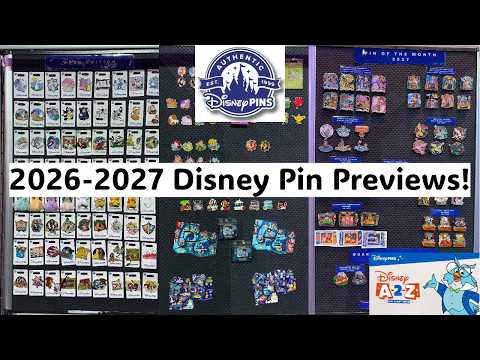 DISNEY PIN PREVIEWS 2026-2027! (A-2-Z Pin Event)