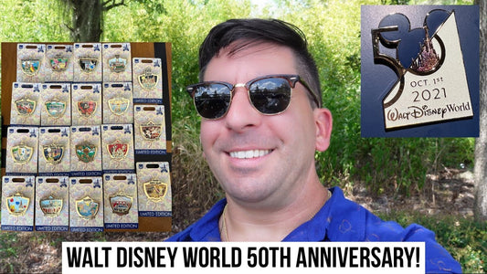 WALT DISNEY WORLD 50th Anniversary Pins on October 1, 2021!