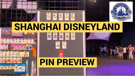 SHANGHAI DISNEYLAND PIN PREVIEW! + Disney Parks Christmas Pins | One Family 2022 Pin Event