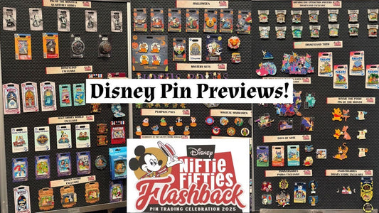 DISNEY PARKS PIN PREVIEWS! | Niftie Fifties Flashback 2025 Event
