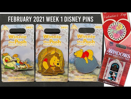 New DISNEY PINS February 2021 Week 1: Valentine’s Day, Winnie the Pooh & More!